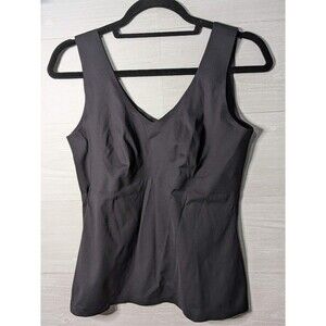 KNIX LUXELIFT Tank Top Cami XL Black Seamless Wirefree Shapewear Bodysuit EUC